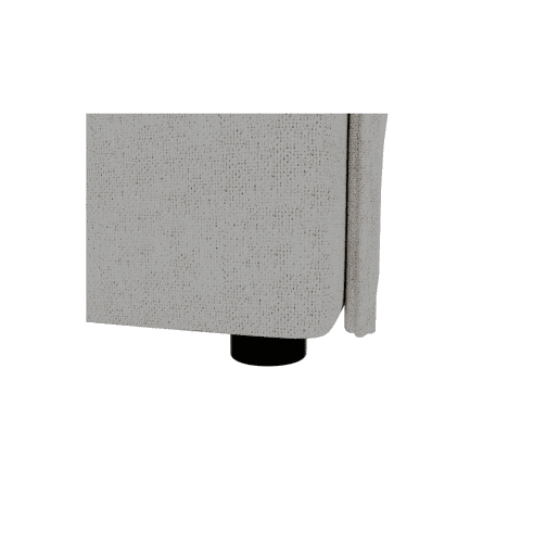 Chaise longue LUGANO direita 4 lugares tecido 2 cor branco