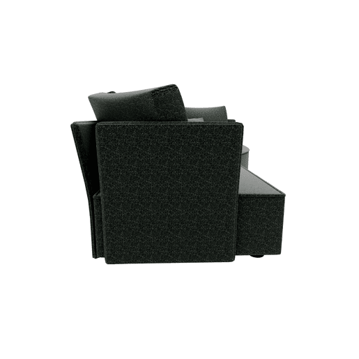 Chaise longue LUGANO direita 4 lugares tecido 2 cor verde