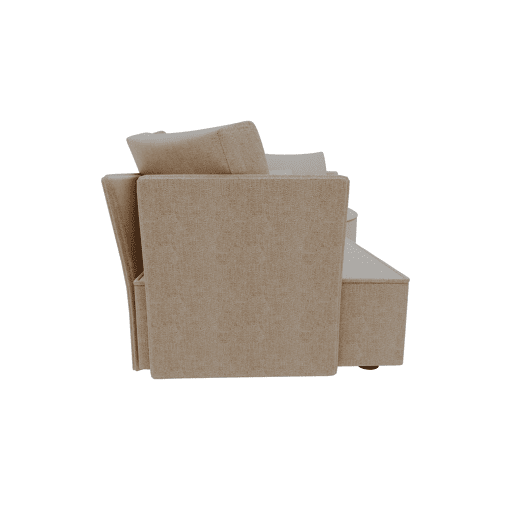 Chaise longue LUGANO direita 4 lugares tecido 3 cor bege