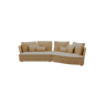 Chaise longue LUGANO direita 4 lugares tecido 3 cor vison