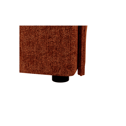 Chaise longue LUGANO direita 4 lugares tecido 3 cor terracota