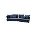 Chaise longue 4 plazas LUGANO tela 3 Chaise longue 4 plazas LUGANO tela 3 Azul