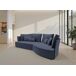 Chaise longue 4 plazas LUGANO tela 3 Chaise longue 4 plazas LUGANO tela 3 Azul