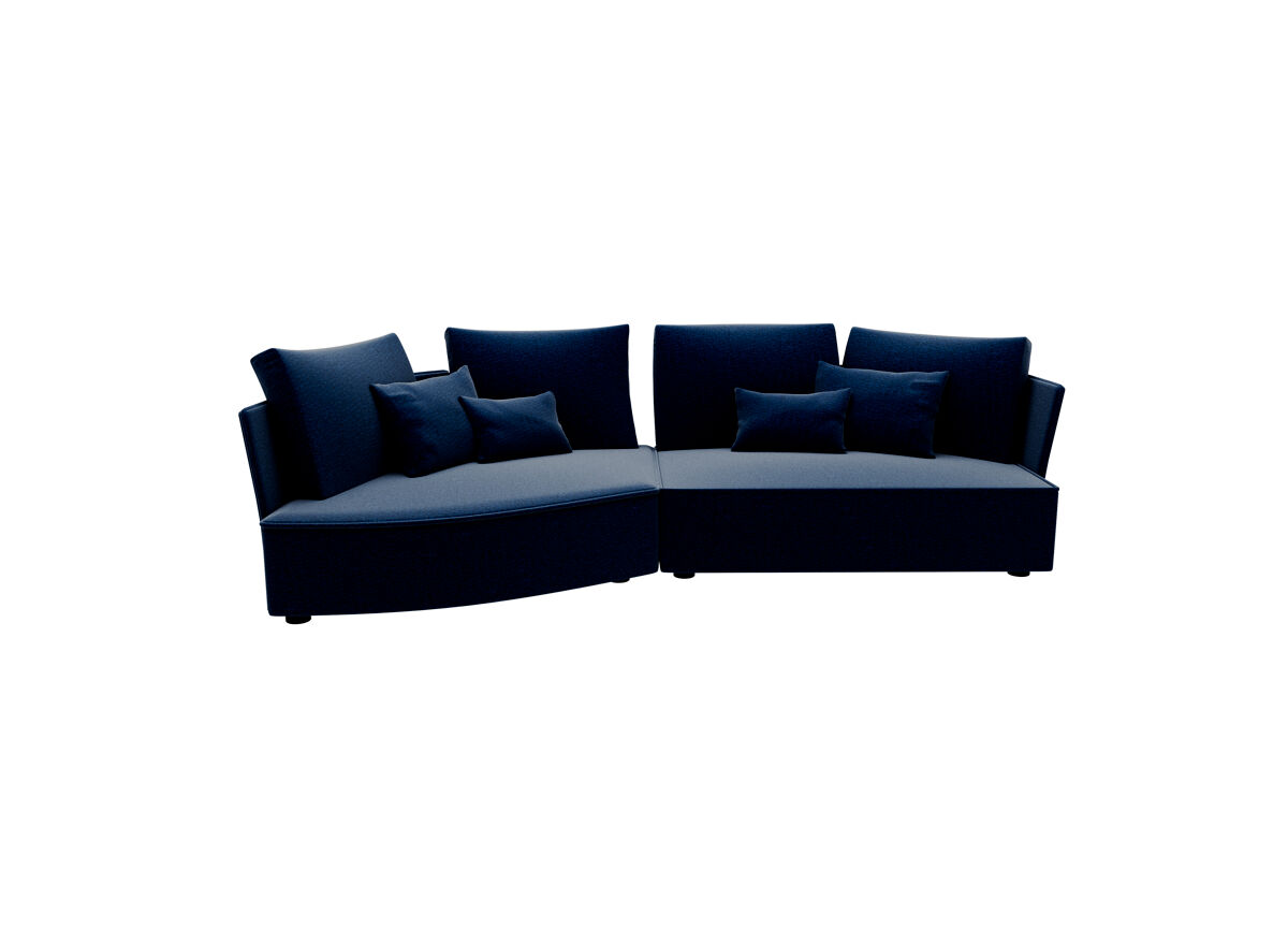 Chaise longue 4 plazas LUGANO tela 1