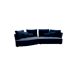 Chaise longue 4 plazas LUGANO tela 1 Chaise longue 4 plazas LUGANO tela 1 Azul