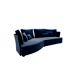 Chaise longue 4 plazas LUGANO tela 1 Chaise longue 4 plazas LUGANO tela 1 Azul