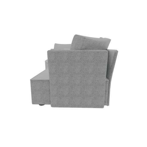Chaise longue LUGANO esquerda 4 lugares tecido 2 cor vison