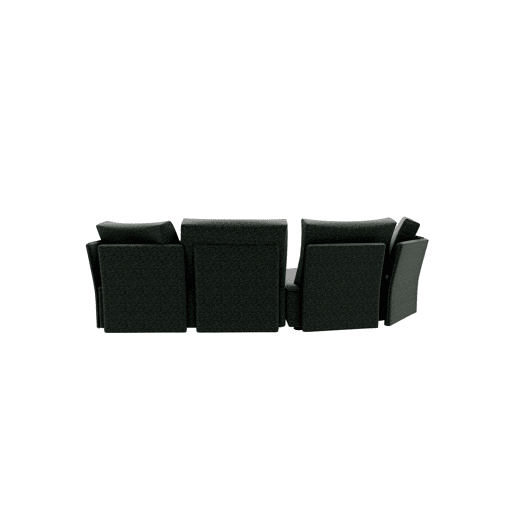 Chaise longue LUGANO esquerda 4 lugares tecido 2 cor verde Chaise longue LUGANO esquerda 4 lugares tecido 2 cor verde