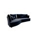 Chaise longue 4 plazas LUGANO tela 2 Chaise longue 4 plazas LUGANO tela 2 Azul