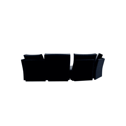 Chaise longue LUGANO esquerda 4 lugares tecido 2 cor azul Chaise longue LUGANO esquerda 4 lugares tecido 2 cor azul