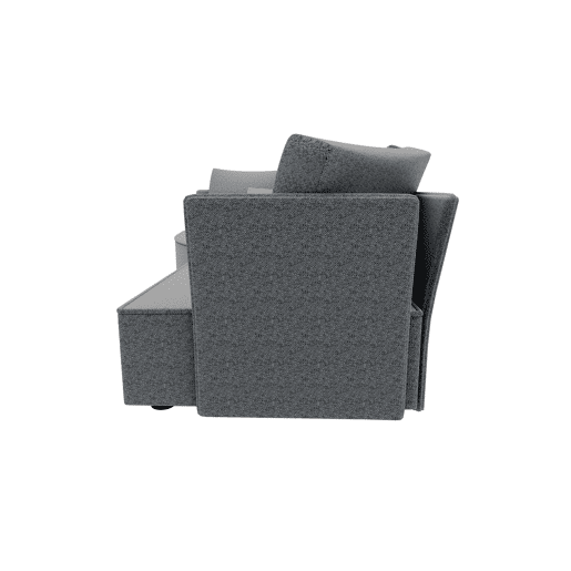Chaise longue LUGANO esquerda 4 lugares tecido 2 cor cinza Chaise longue LUGANO esquerda 4 lugares tecido 2 cor cinza