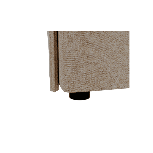 Chaise longue LUGANO esquerda 4 lugares tecido 3 cor bege