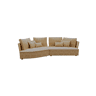 Chaise longue LUGANO esquerda 4 lugares tecido 3 cor vison
