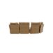Chaise longue 4 plazas LUGANO tela 3 Chaise longue 4 plazas LUGANO tela 3 Azul