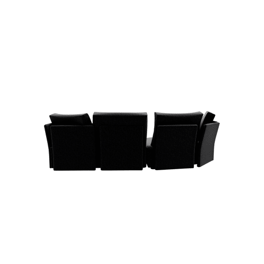 Chaise longue LUGANO esquerda 4 lugares tecido 3 cor antracite Chaise longue LUGANO esquerda 4 lugares tecido 3 cor antracite
