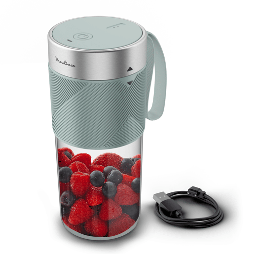 Liquidificador portátil MOULINEX LM1C0410 300ml sem fios