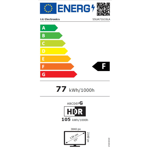 TV 55 polegadas LG 55UA731C0LA Smart TV 4K UHD