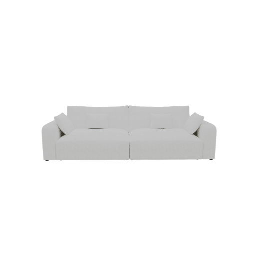 Sofá VERONA de 4 lugares em tecido 2 cor branco Sofá VERONA de 4 lugares em tecido 2 cor branco