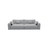 Sofá VERONA de 4 lugares em tecido 2 cor cinza