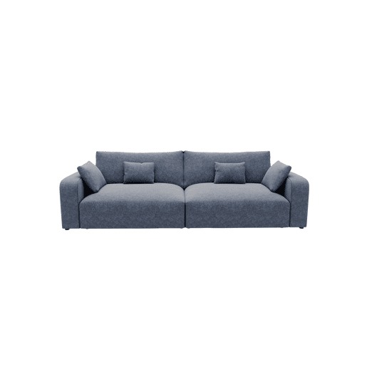 Sofá VERONA de 4 lugares em tecido 3 cor azul