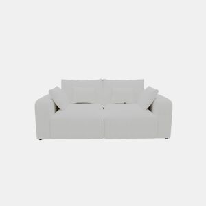 Sofá VERONA de 3 lugares em tecido 2 cor branco