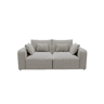 Sofá VERONA de 3 lugares em tecido 2 cor castanho