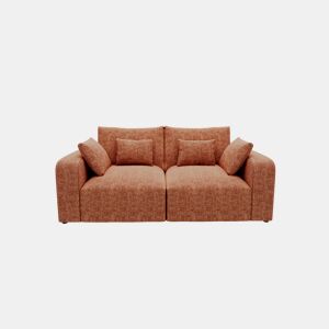 Sofá VERONA de 3 lugares em tecido 3 cor terracota