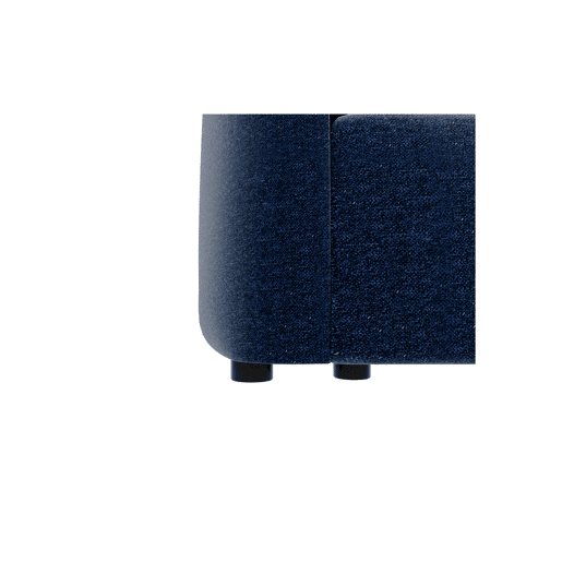 Sofá MILANO de 2 lugares em tecido 1 cor azul