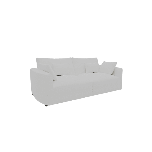 Sofá MILANO de 2 lugares em tecido 2 cor branco Sofá MILANO de 2 lugares em tecido 2 cor branco