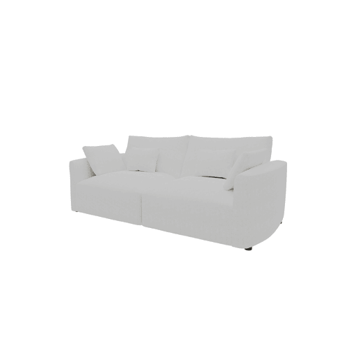 Sofá MILANO de 2 lugares em tecido 2 cor branco Sofá MILANO de 2 lugares em tecido 2 cor branco
