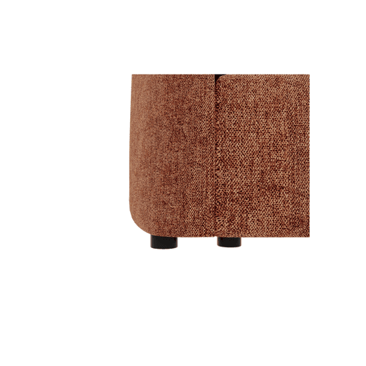 Sofá MILANO de 2 lugares em tecido 3 cor terracota