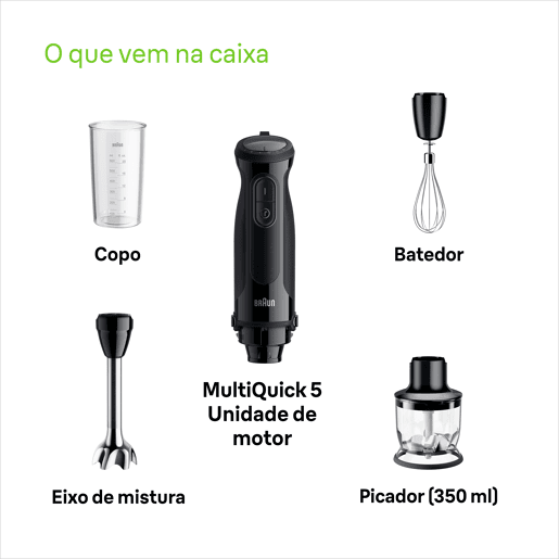 Varinha mágica BRAUN MQ50202MWH 1000W