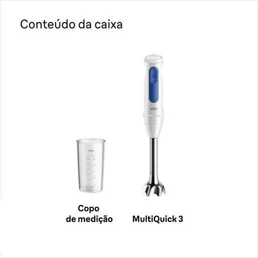 Varinha mágica BRAUN MQ3001MWH 900W