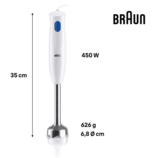 Varinha mágica BRAUN MQ10.001MWH 450W