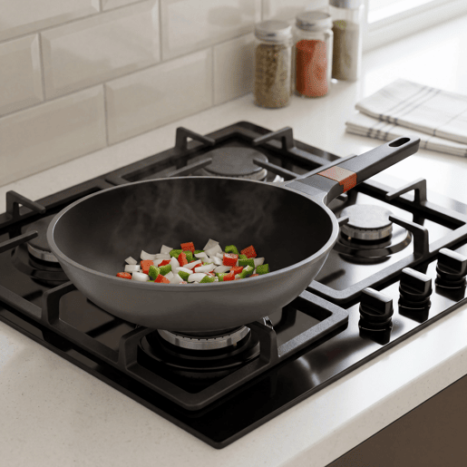 Wok DENIA alumÃnio fundido 28cm Wok DENIA alumÃnio fundido 28cm