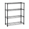 Estante HEAVY DUTY com 4 prateleiras preto