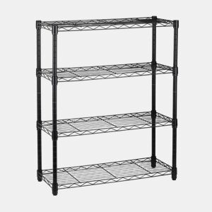 Estante HEAVY DUTY com 4 prateleiras preto
