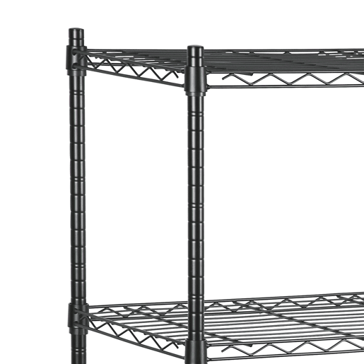 Estante HEAVY DUTY com 4 prateleiras preto
