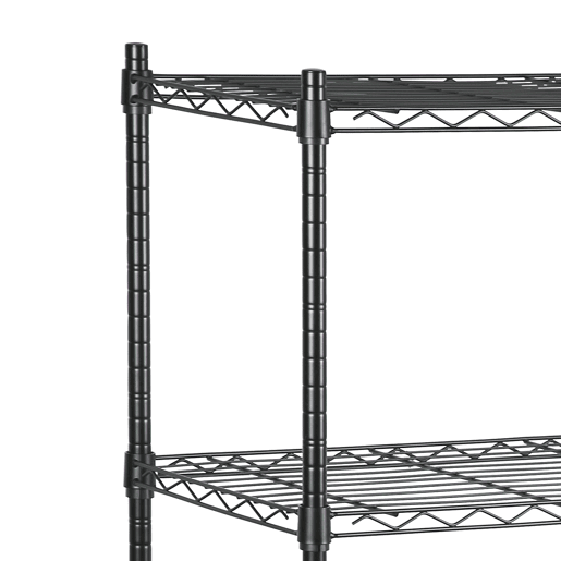 Estante HEAVY DUTY com 6 prateleiras preto