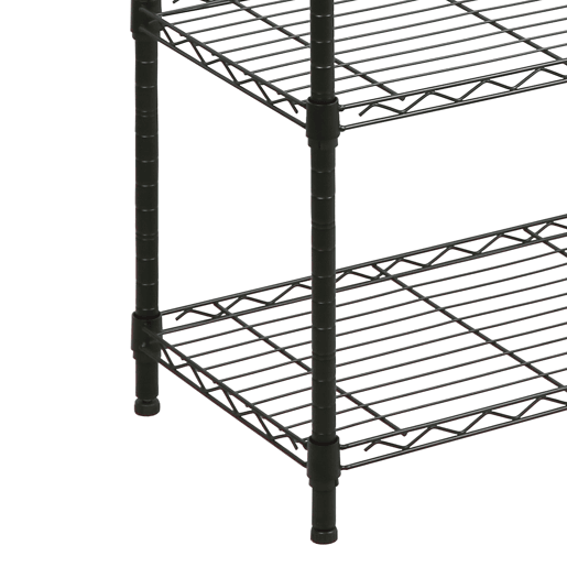 Estante HEAVY DUTY com 6 prateleiras preto