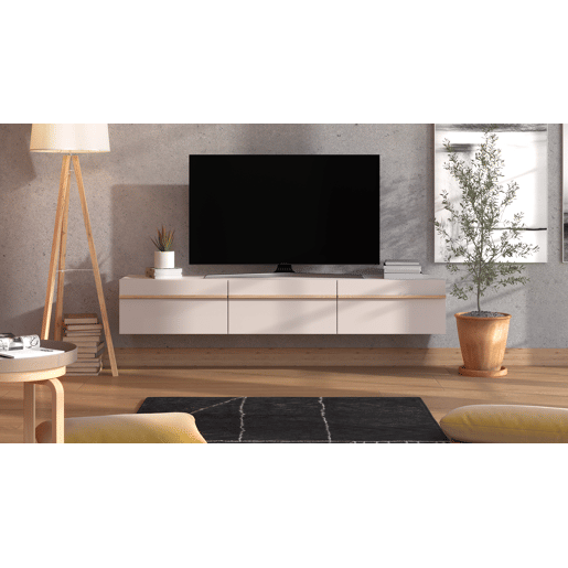 Móvel de TV ARLES 192cm caxemira e carvalho