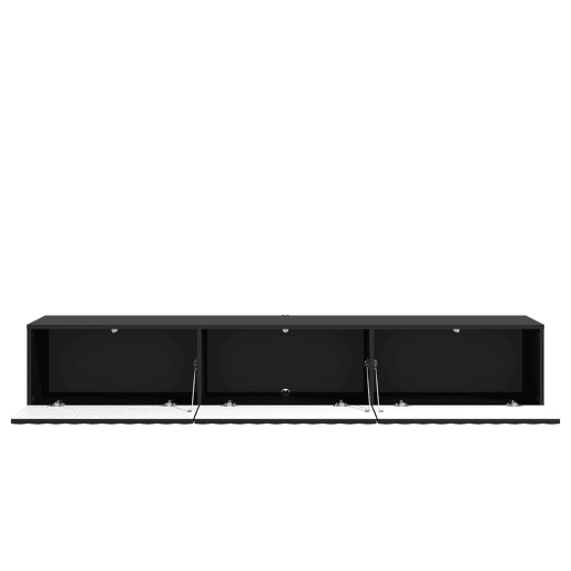 Móvel de TV ANTIBES 192cm 3 portas preto