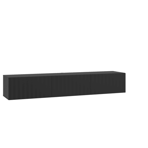 Móvel de TV ANTIBES 192cm 3 portas preto
