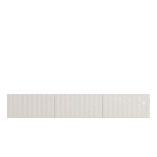 Móvel de TV ANTIBES 192cm 3 portas branco