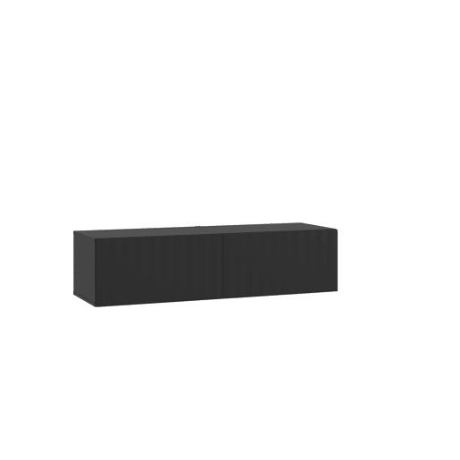 Móvel de TV ANTIBES 128cm 2 portas preto