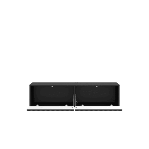Móvel de TV ANTIBES 128cm 2 portas preto