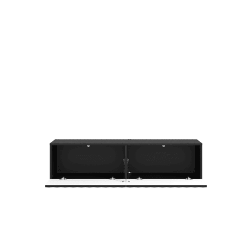 Móvel de TV ANTIBES 128cm 2 portas preto