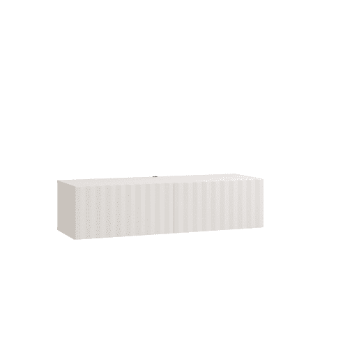 Móvel de TV ANTIBES 128cm 2 portas branco Móvel de TV ANTIBES 128cm 2 portas branco