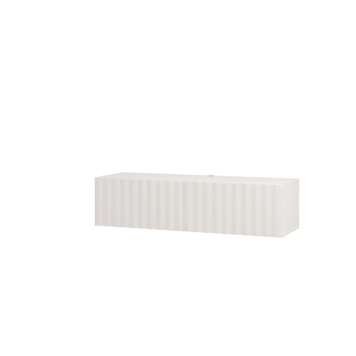 Móvel de TV ANTIBES 128cm 2 portas branco Móvel de TV ANTIBES 128cm 2 portas branco