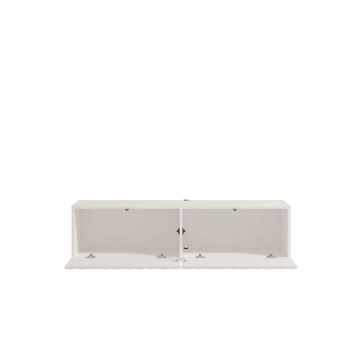 Móvel de TV ANTIBES 128cm 2 portas branco Móvel de TV ANTIBES 128cm 2 portas branco